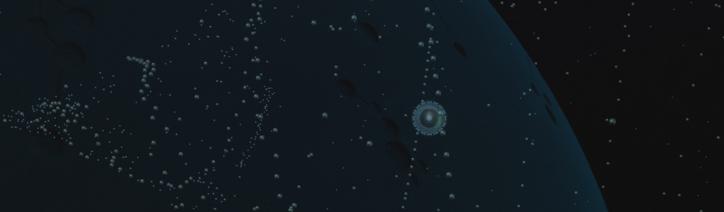 In the year 8k the human being, now called Terrax, has terraformed the whole Solar System. Sun's hydro-connections can be watched easily like a huge spider web. Sun has become bigger, now is a dead star, no time left for the total Solar's System destruction.
